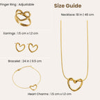 Aura Heart Jewelry Set