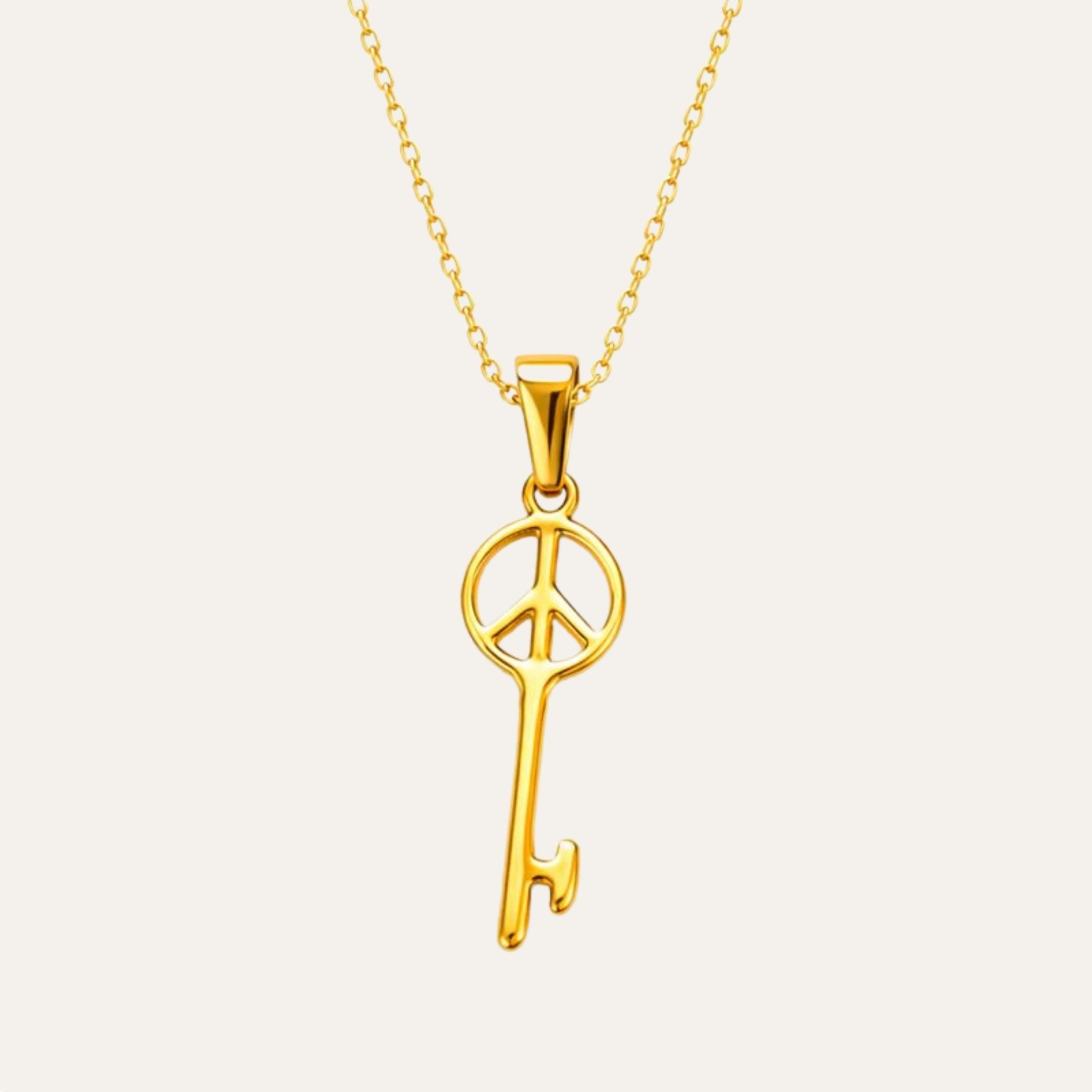 Peace Key Necklace