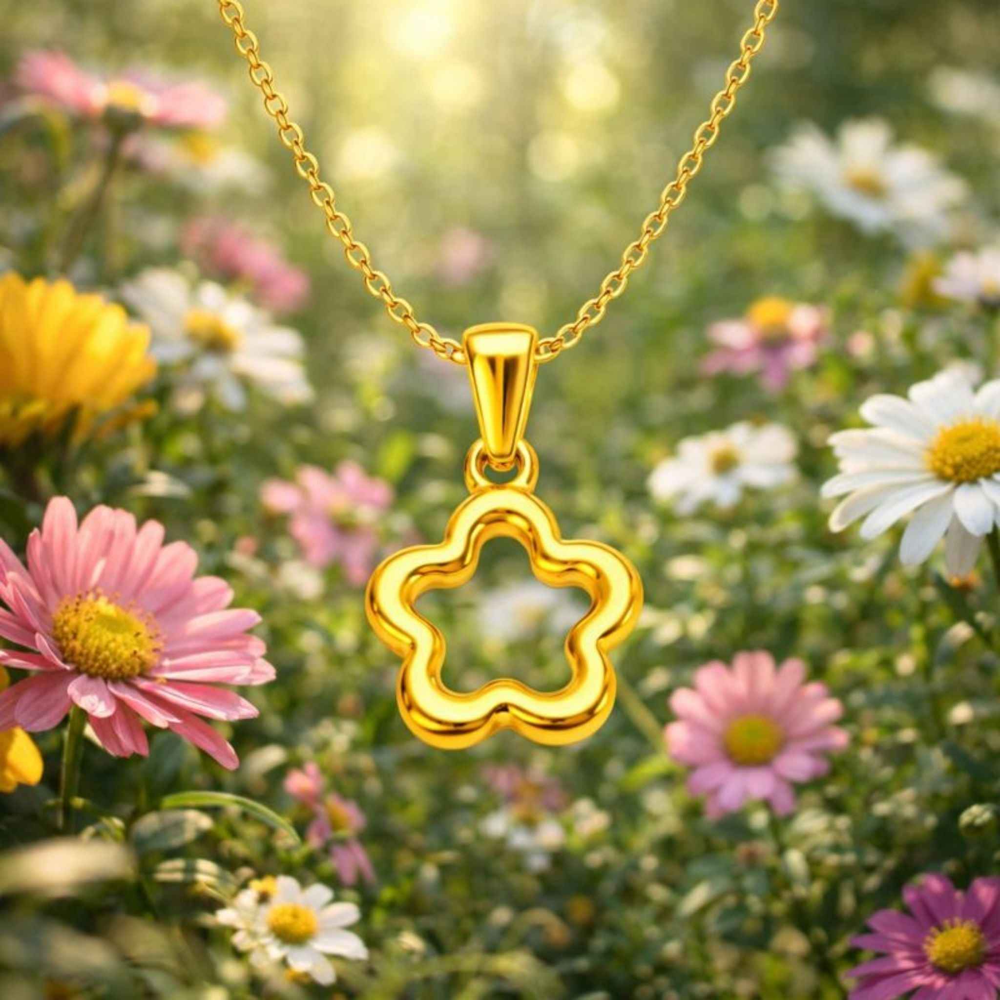 Floral Charm Necklace