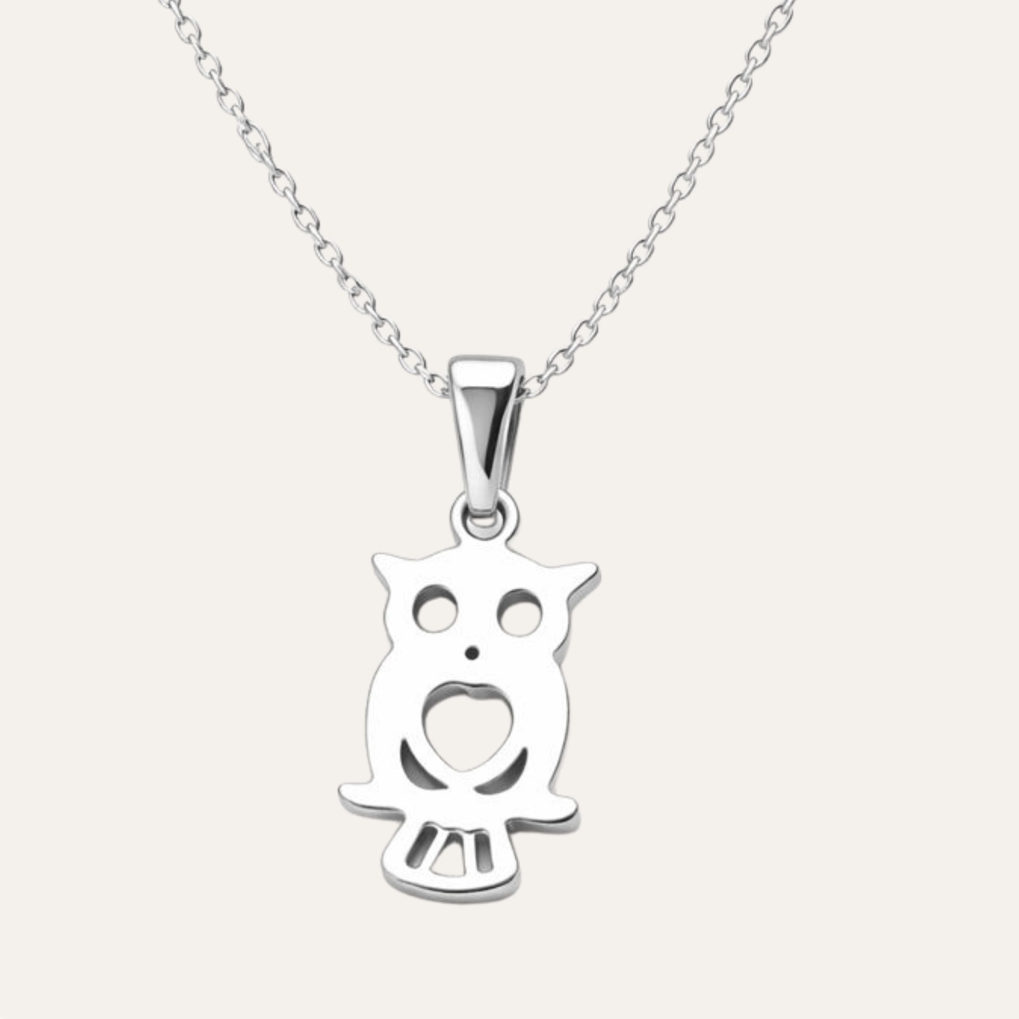 Silver Owl Necklace