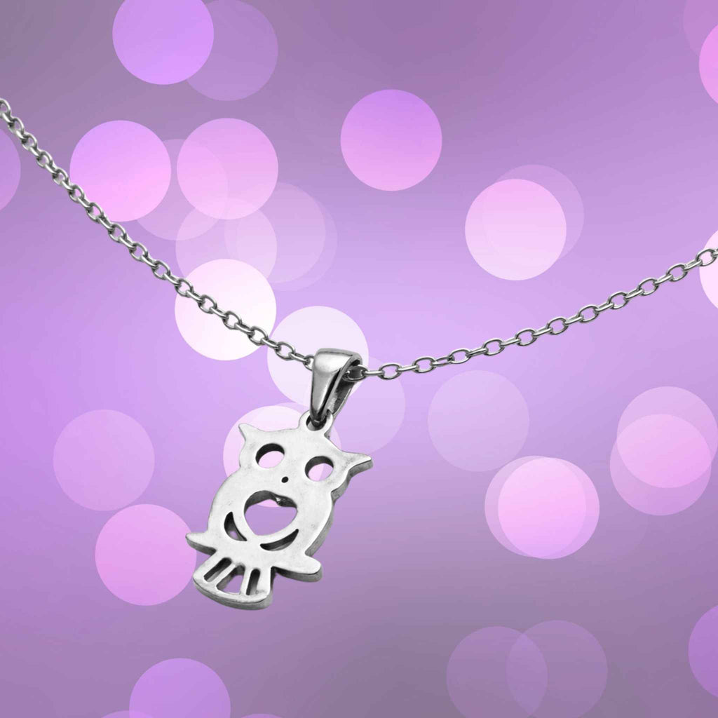 Silver Owl Necklace