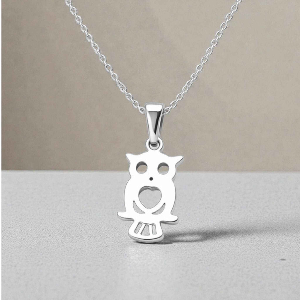 Silver Owl Necklace