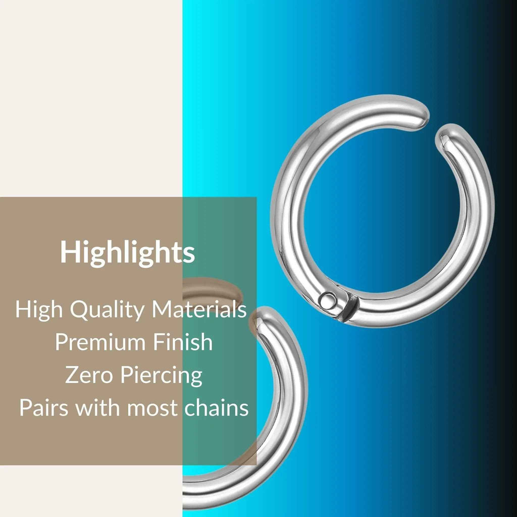 Silver Sleek Hoop