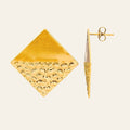 Hammered Diamond Earrings