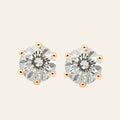 Rosé Solitaire Studs