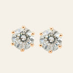 Rosé Solitaire Studs