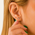 Rosé Solitaire Studs