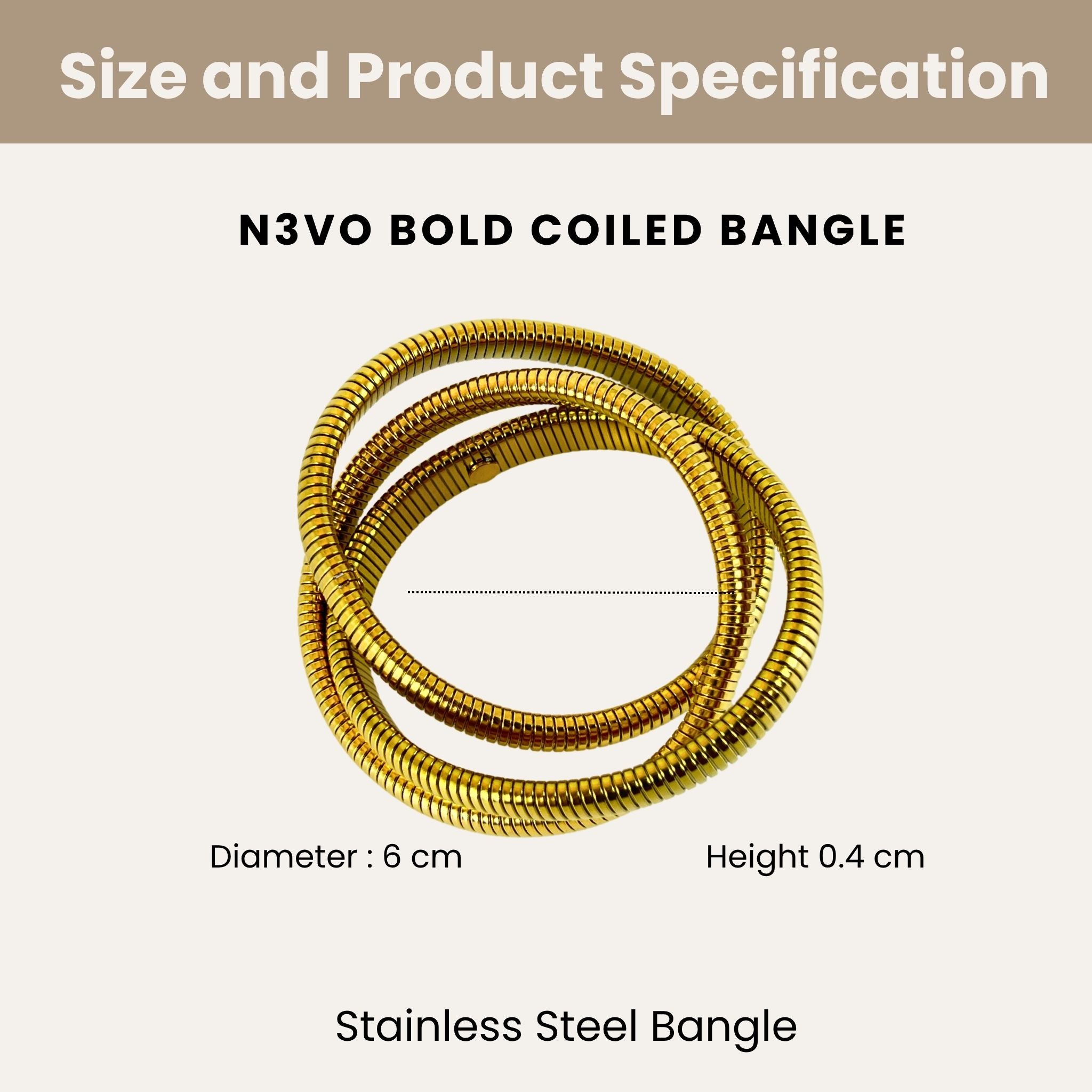 Bold Coiled Bangle