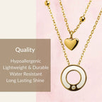 Halo Heart Necklace