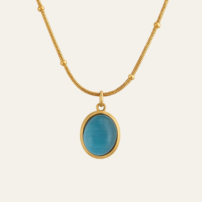 Azure Droplet Necklace