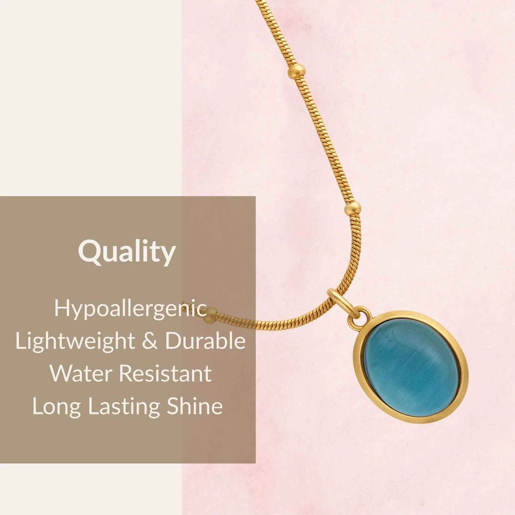 Azure Droplet Necklace