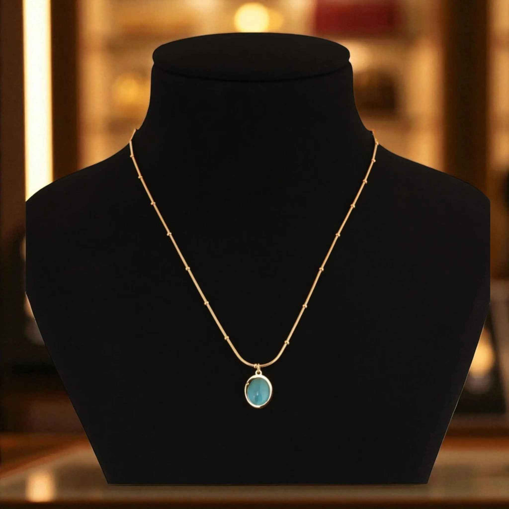 Azure Droplet Necklace
