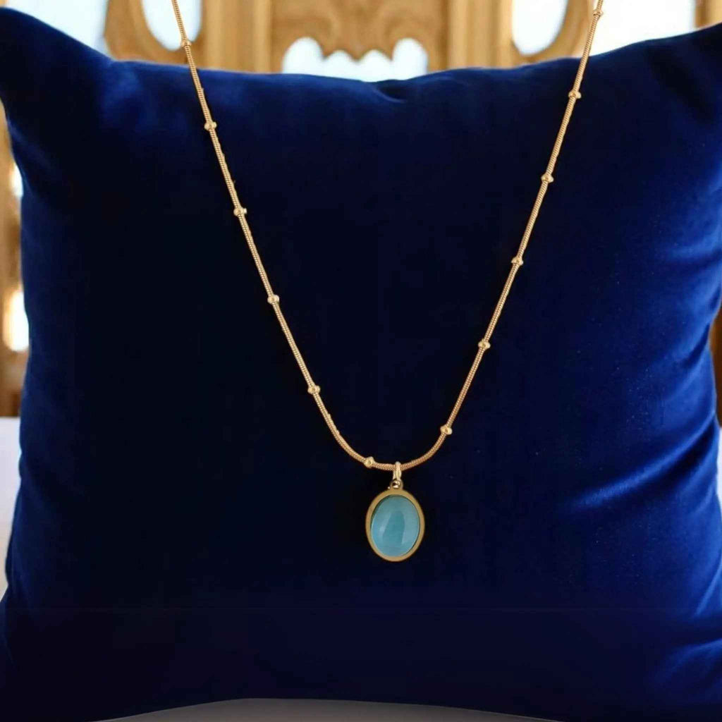 Azure Droplet Necklace