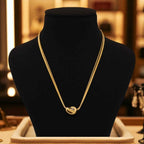 Golden Pebble Necklace