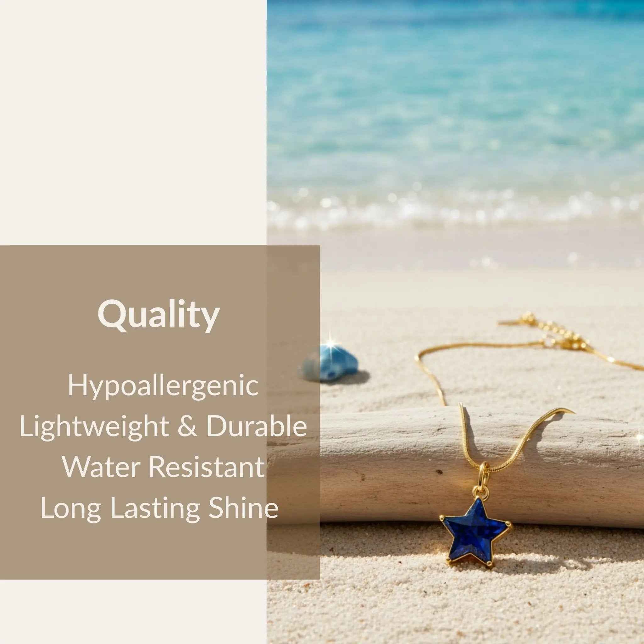 Celestial Blue Star Necklace