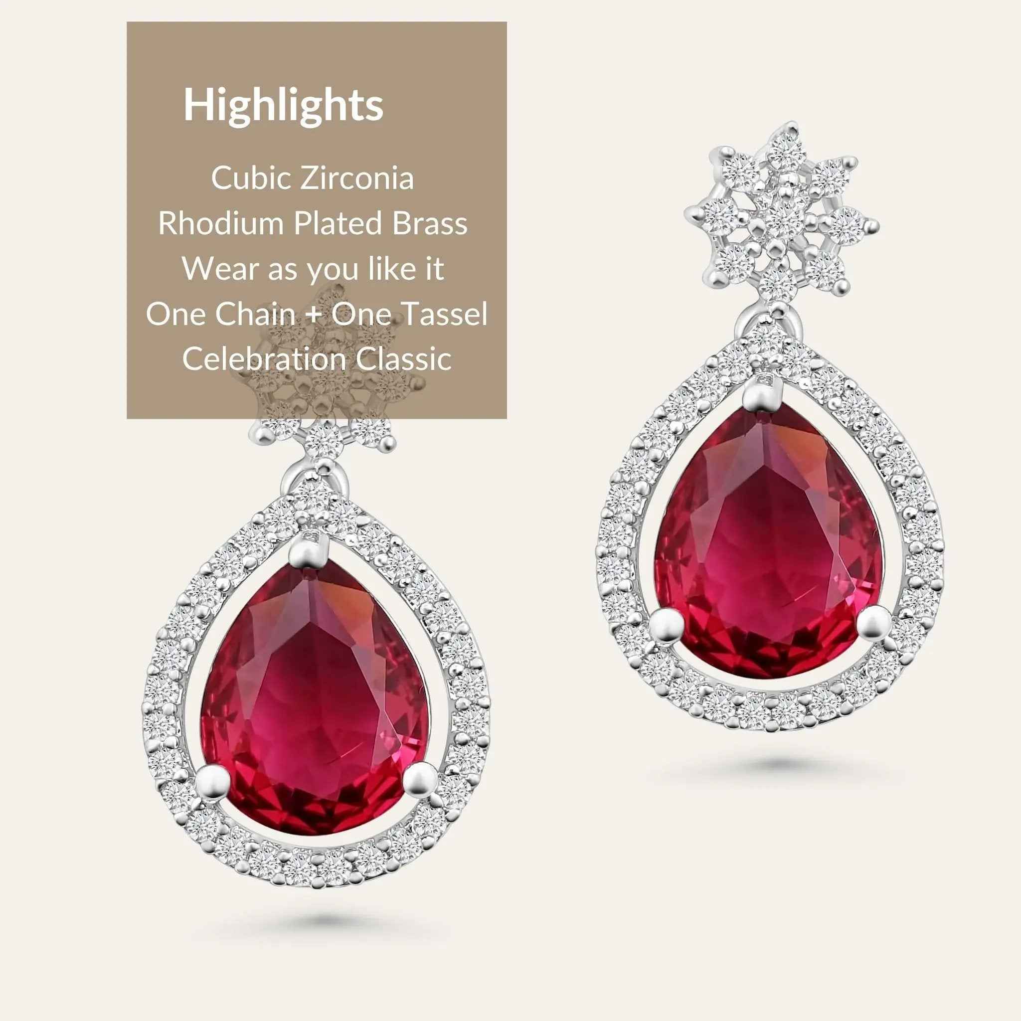 Crimson Jewelry Set