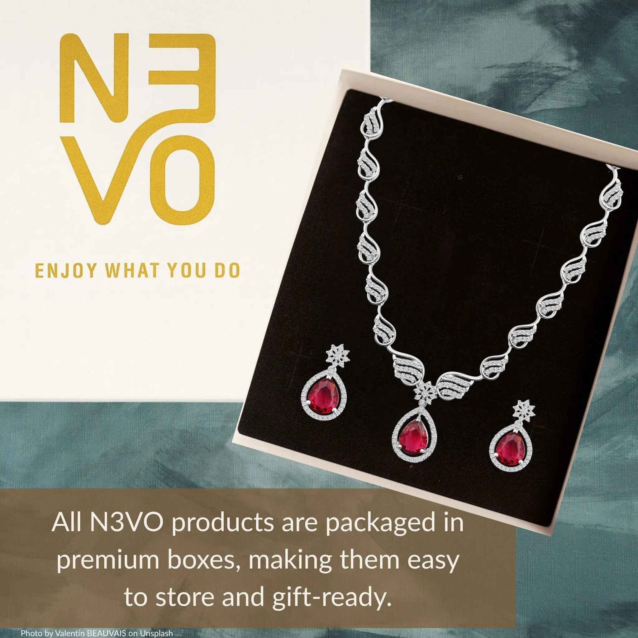 Crimson Jewelry Set
