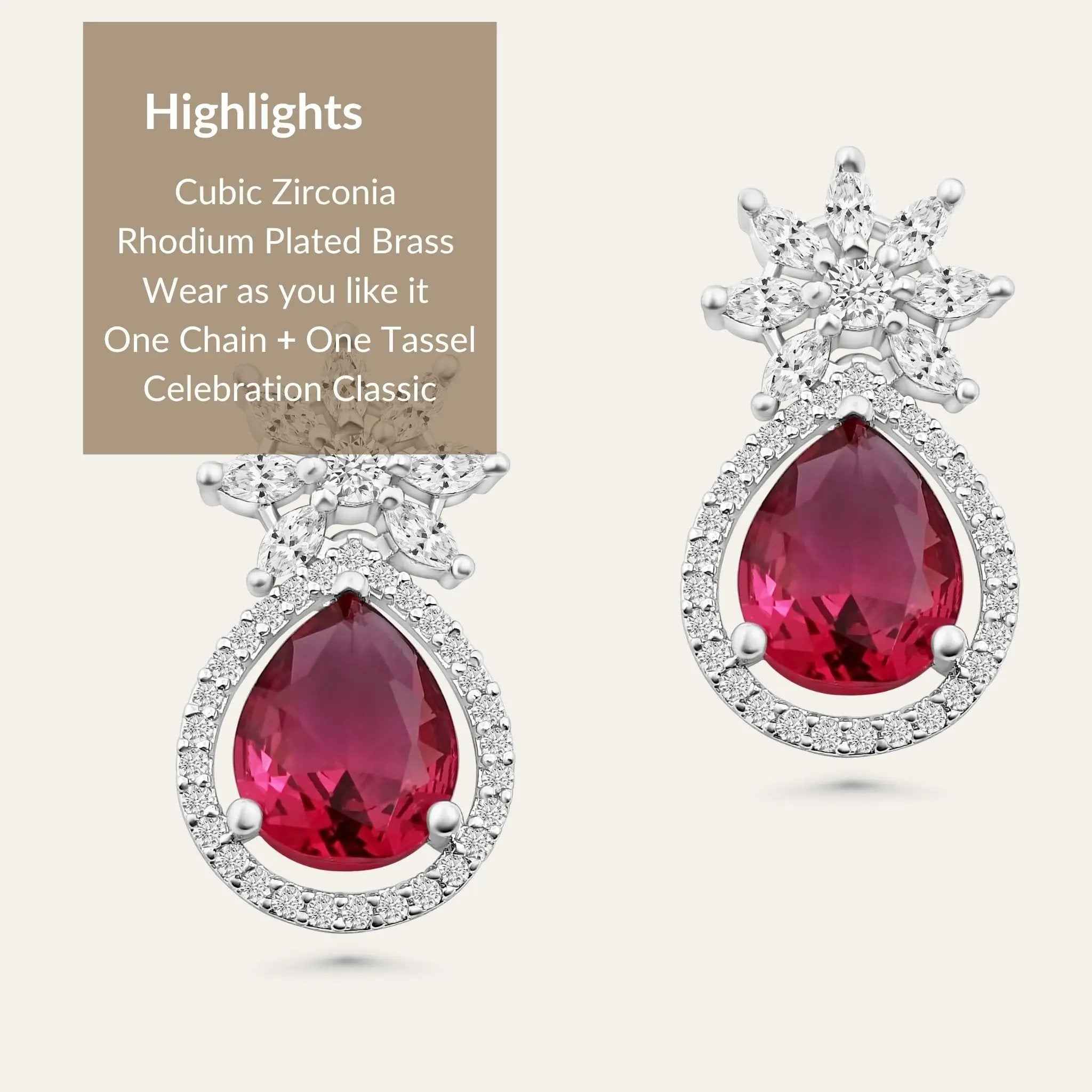 Crimson Star Jewelry Set