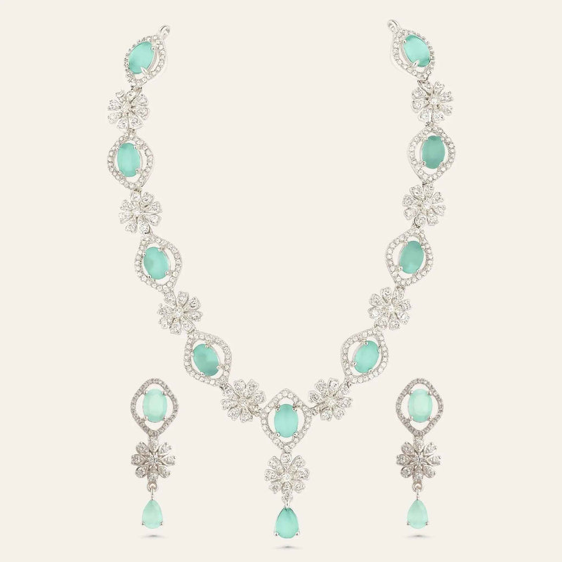 Aurora Aqua Bloom Jewelry Set