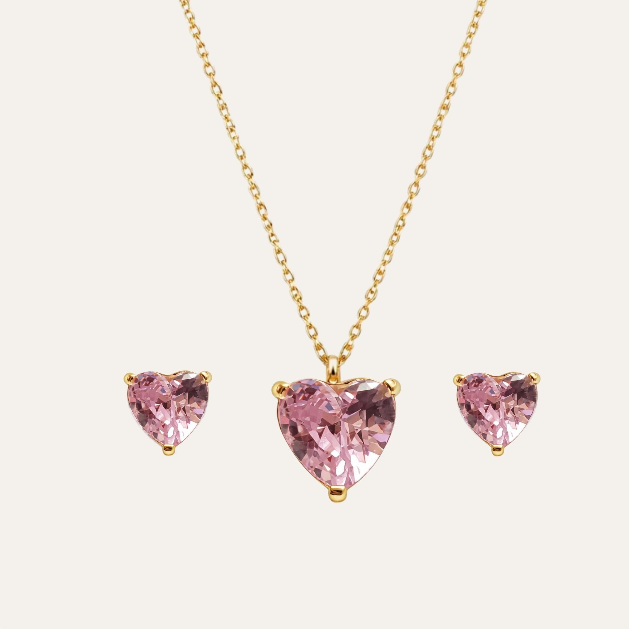 Rosé Heart Set