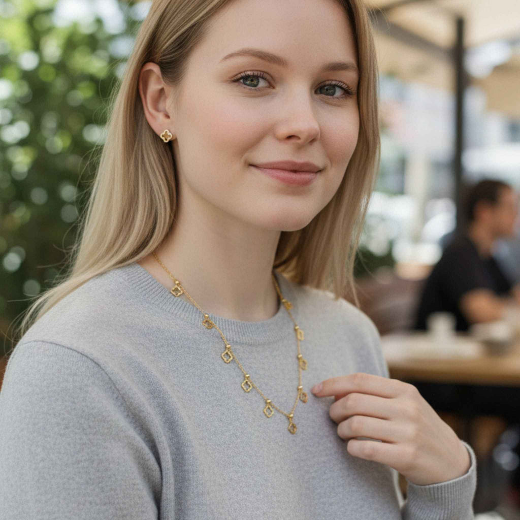 Nyra Clover Necklace