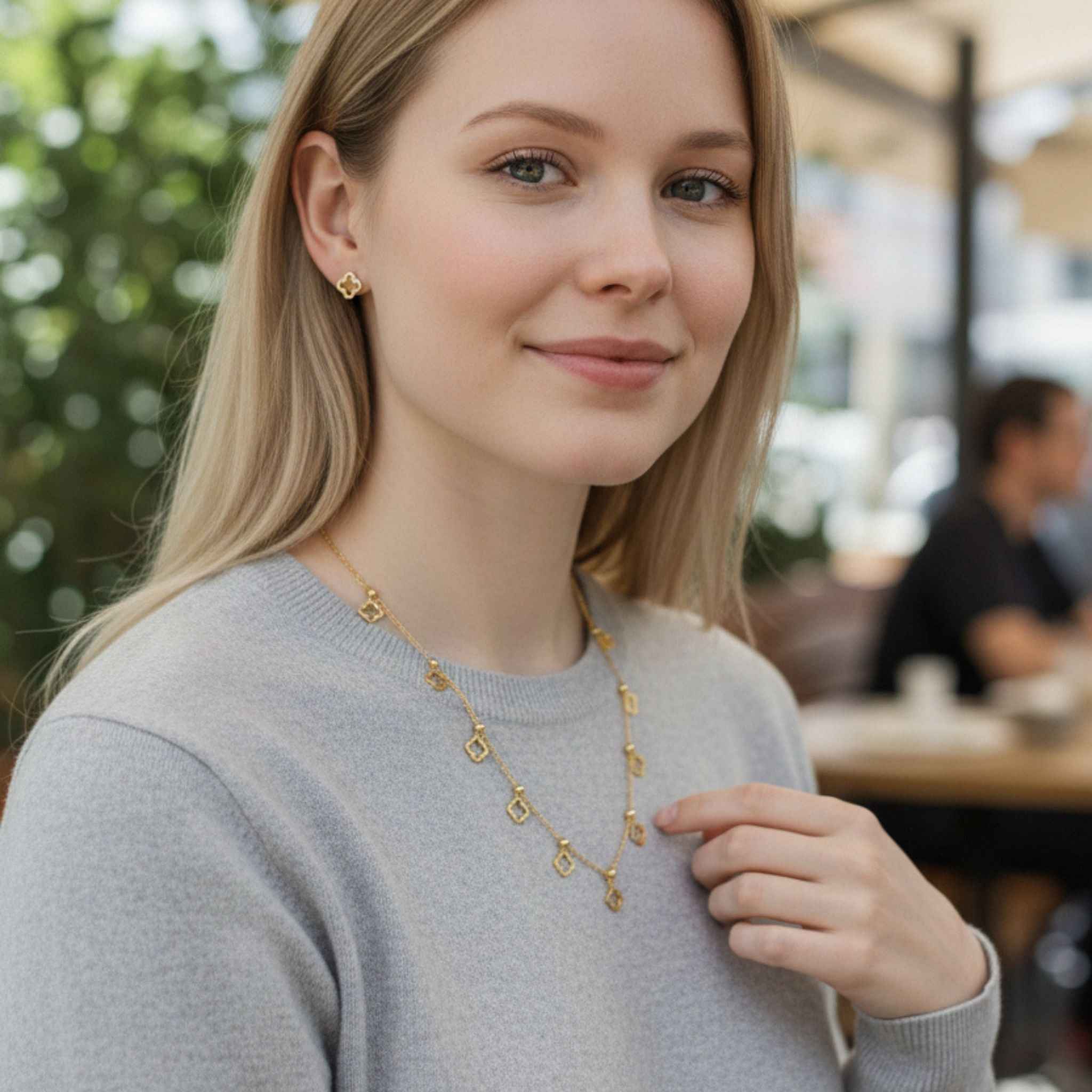 Nyra Clover Necklace